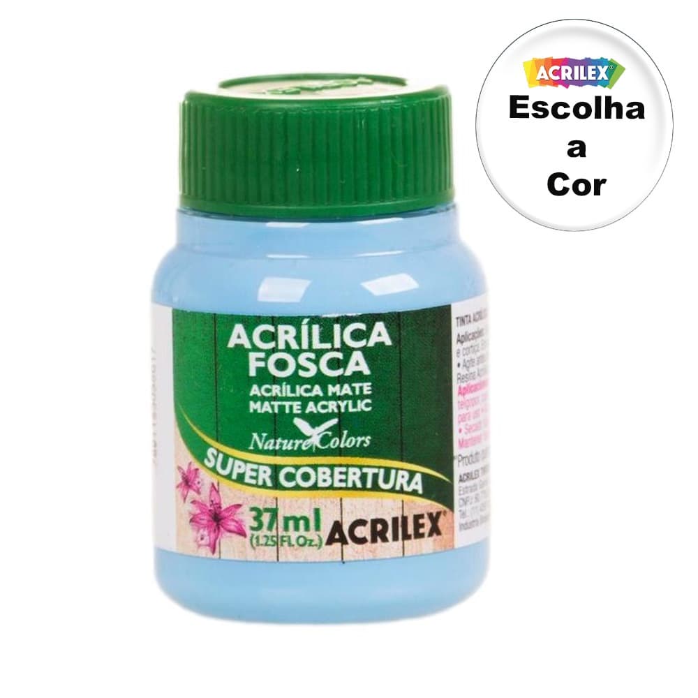 Tinta Acrílica Fosca 37ml - Escolha a Cor - Acrilex