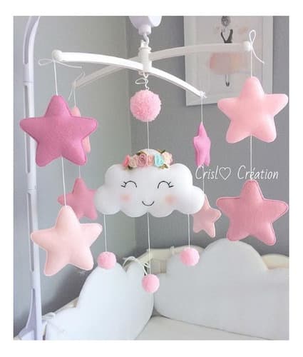 M贸bile Ber莽o Bebe Musical E Girat贸rio