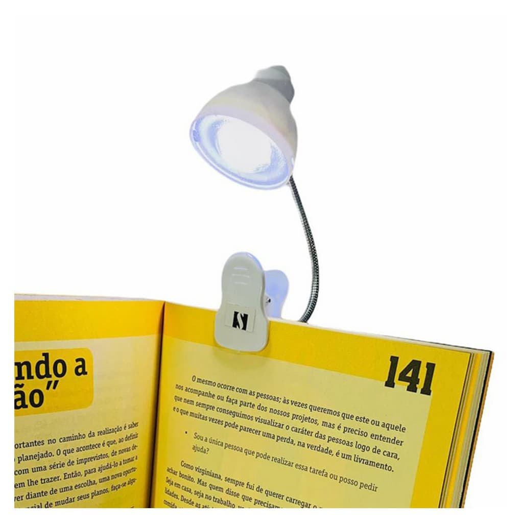 Abajur Luminaria Led Escritório Articulado Sem Fio com Clip
