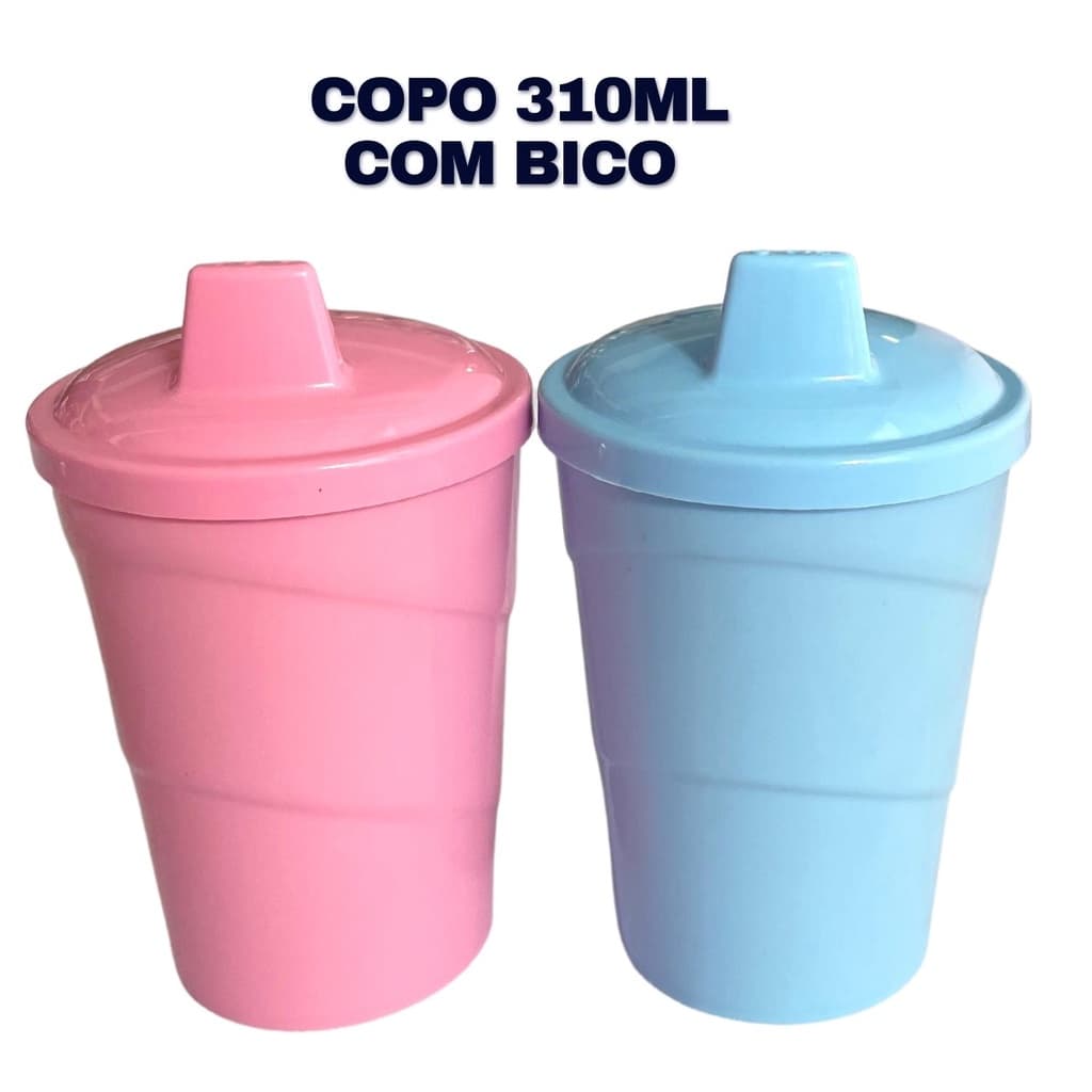 Copo Infantil Com Bico Meu Primeiro Copinho Copo Infantil de Transição Azul ou Rosa