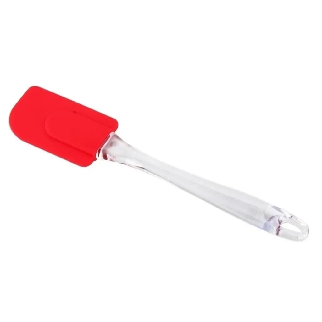 Espátula Em Silicone Cabo Acrílico Pra Bolos Massas Cremes