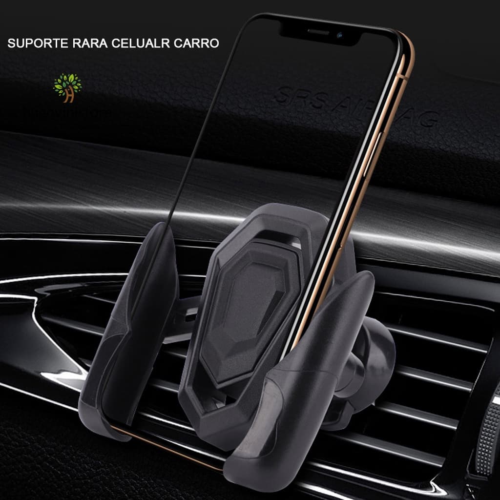 Suporte Celular GPS Veicular Carro Universal Automóvel Saída Ar Flexible Conforto Lindos-Estoque Brasi