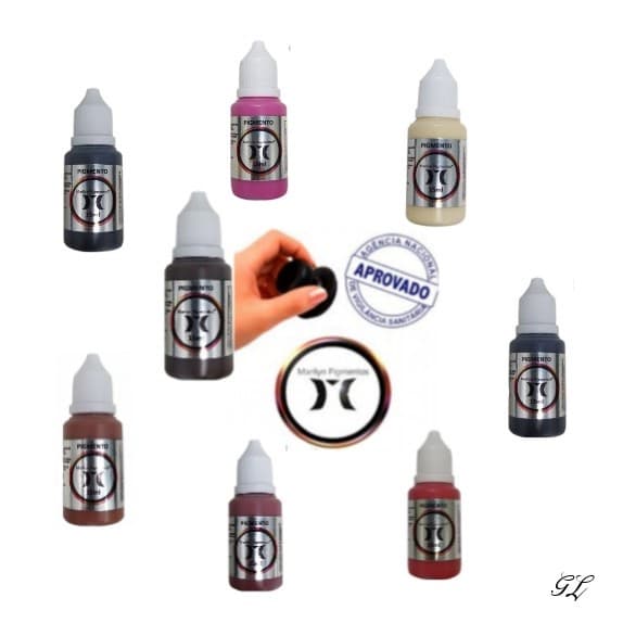 4 pigmentos marilyn 15ml + 1 diluente 13ml