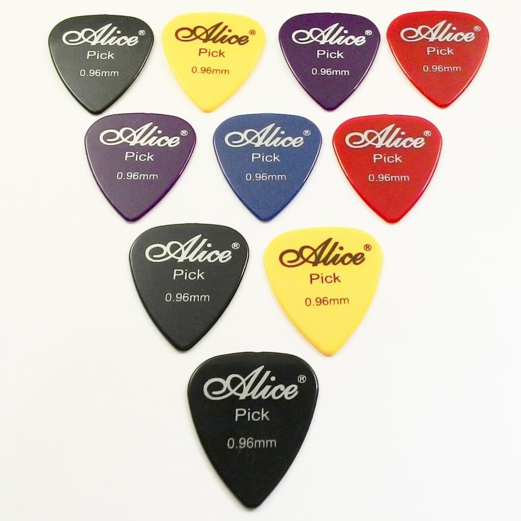 Palhetas Alice 12 Unidades Para Violão Guitarra + Porta Palhetas