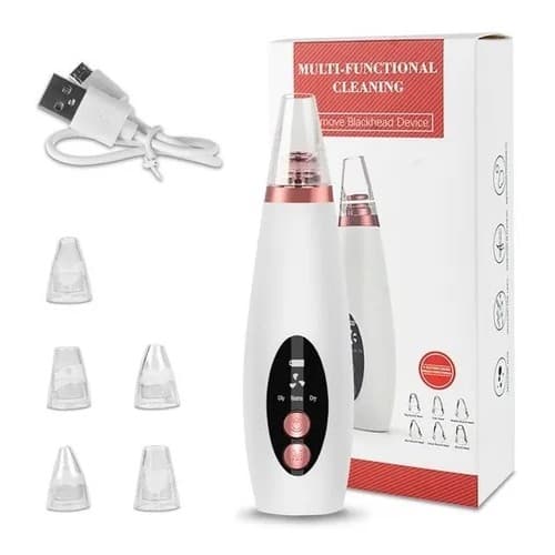 Removedor de Cravos E Poros El étrico Recarregável Usb Com 6 Pontas De Limpeza