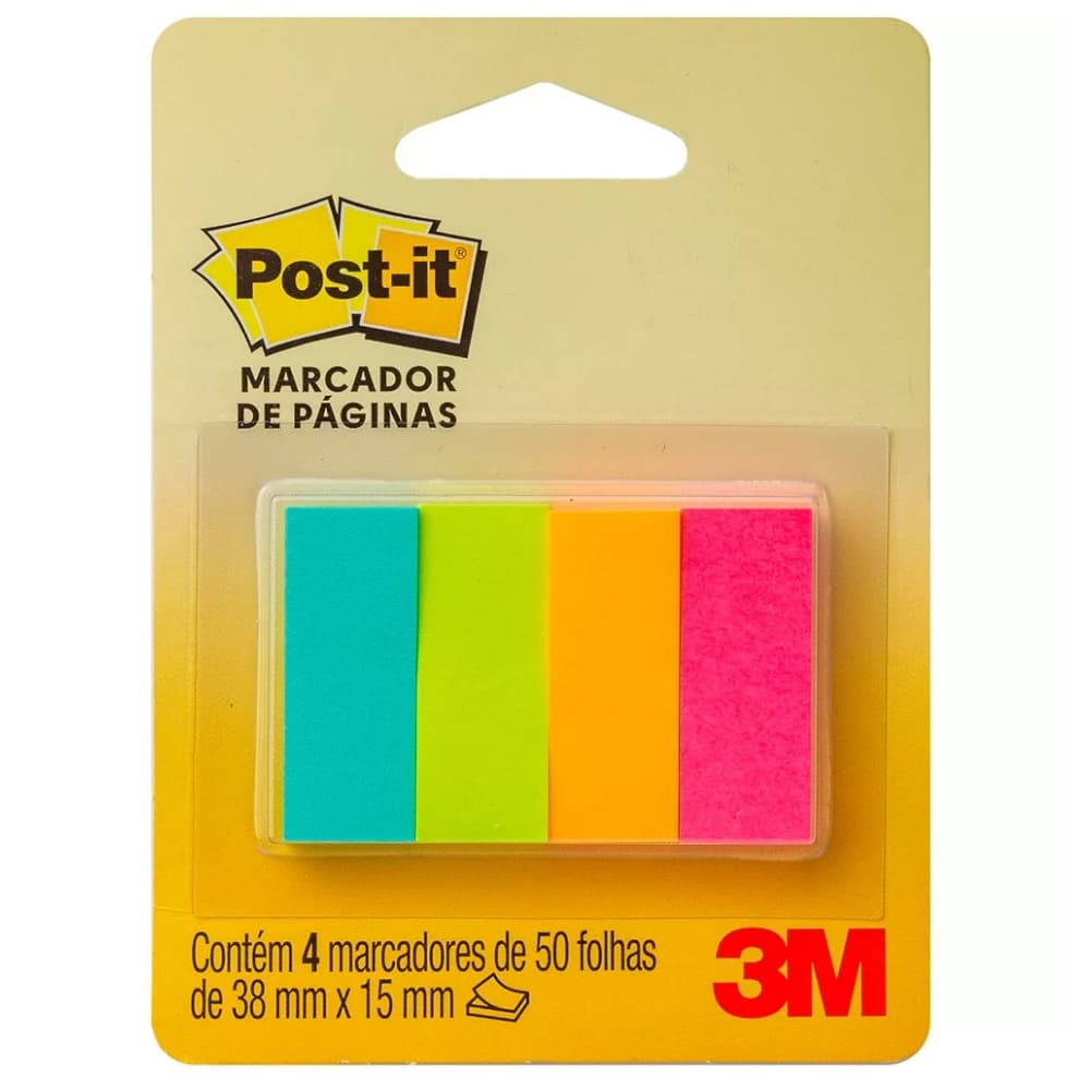 Marcador de Página Post-It® 3M 38mm x 15 mm
