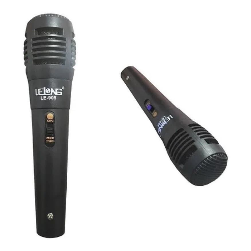 Microfone Lelong 905 Profissional Dinámico com Fio p10 para Karaoke, Palestras, Eventos e apresentações. Aproveite!!