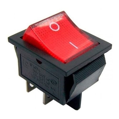 Kit 5 Peças - Chave Gangorra Kcd4-201n 4t 16/20a 250v Vermelha