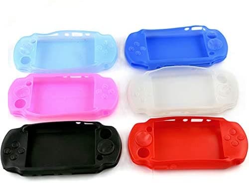 1 Pçs Capa Protetora De Silicone Macio Antiderrapante Borracha Gel Escudo Da Pele Compatível Com Console PSP 1000