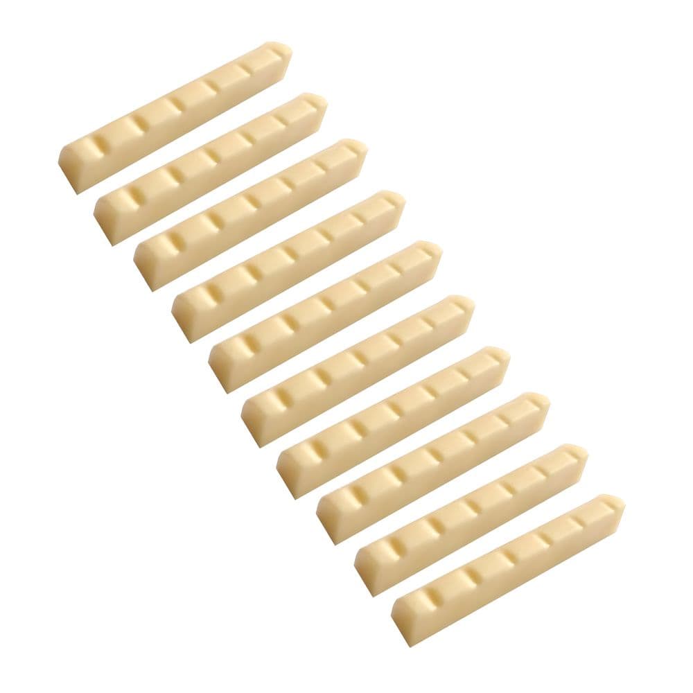 Caixa com 10 Pestana Para Violão Acústico Aço 43x6x9mm Creme PNA Steve