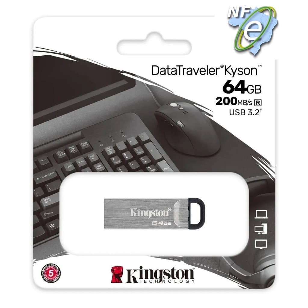 Pendrive Kingston Kyson 64gb Dtkn/64gb / Usb 3.2