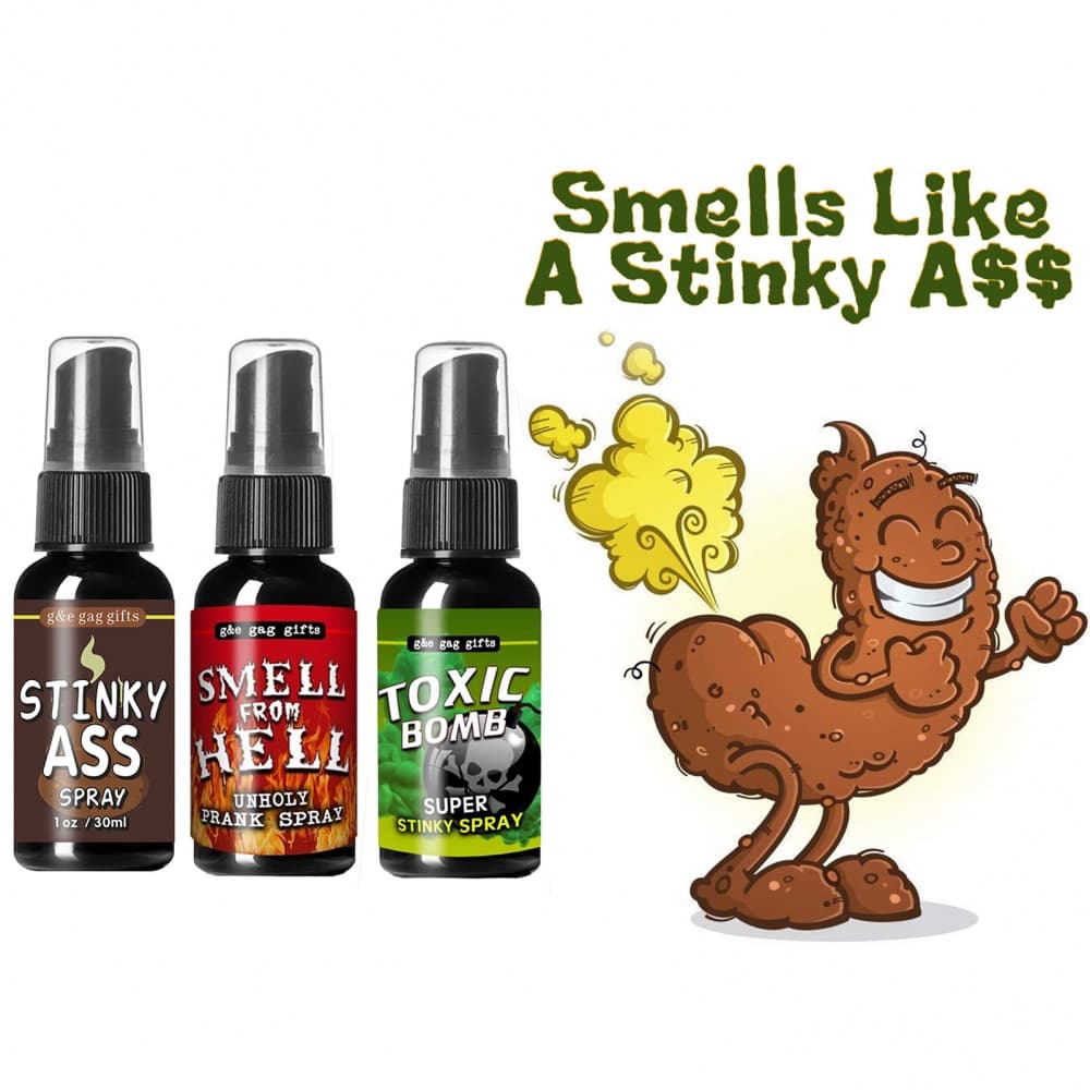 3pçs/Set Fart Spray Prank Líquido Terrível De Cheiro Extra Forte Brilho Hilariante Presentes Brinquedos De