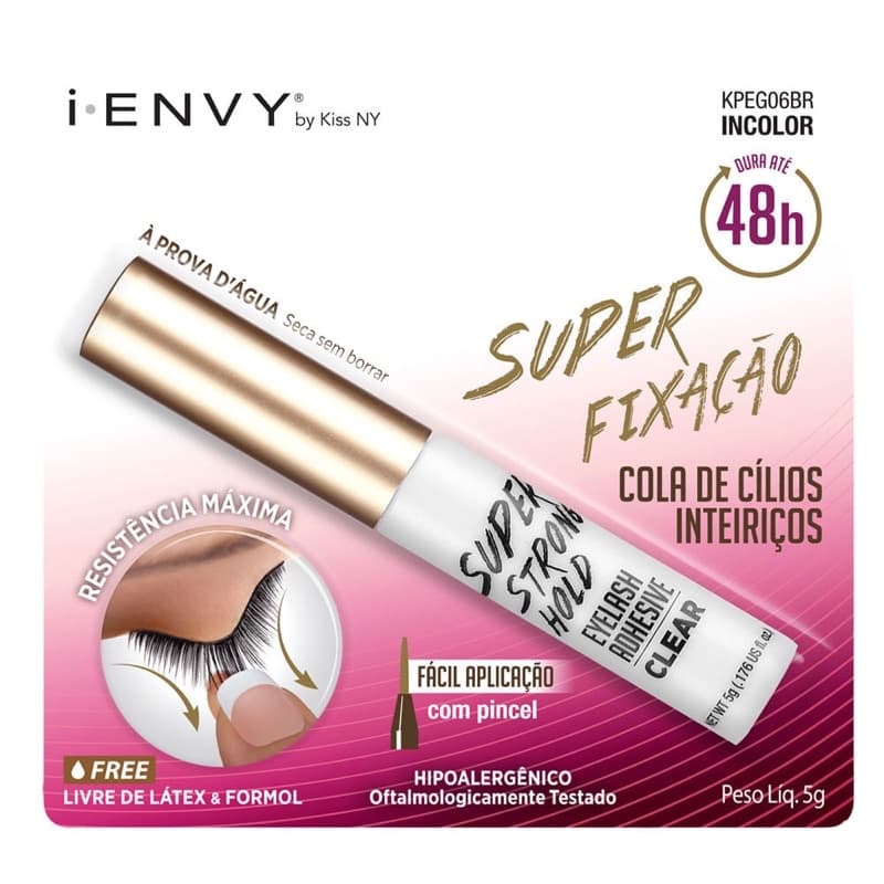 Cola para Cílios First Kiss - I-Envy 48h Incolor 5g COLA DE CILIOS