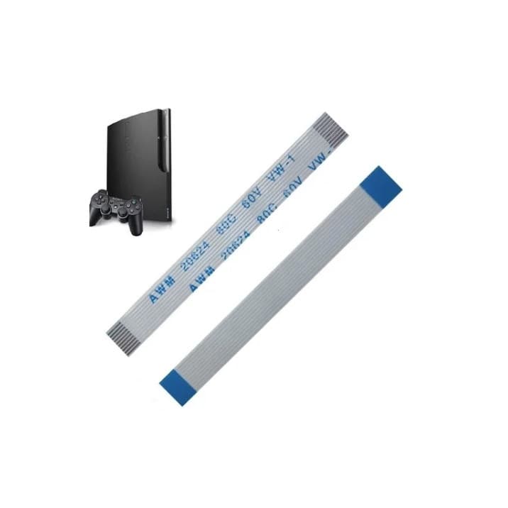 1 Cabo Flat 10 Vias 10cm Do Power Do Ps3 Slim Cech