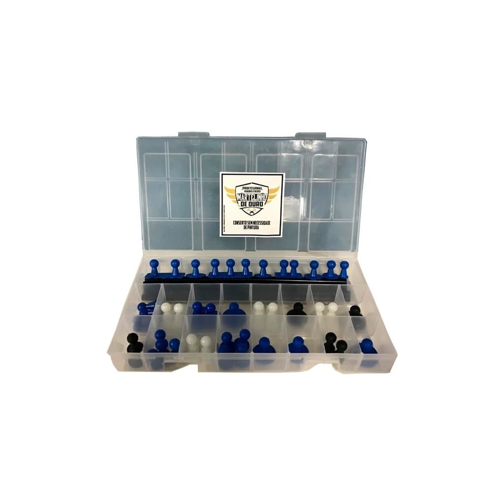 Super Kit de Ventosas para Martelinho de Ouro + 6 bastões de cola -  com Maleta Organizadora - 50pçs