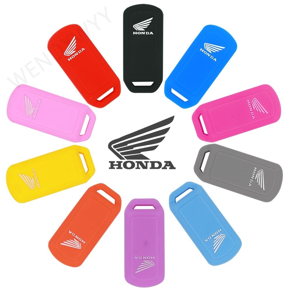 Silicone 3 botões Capa chave três chaves para Honda Scooter Vario 150 125 PCX 150 Motocicleta