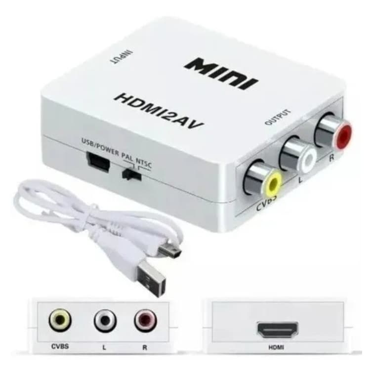 Kit Adaptador Hdmi para av Rca + Cabo Av Rca Promoção