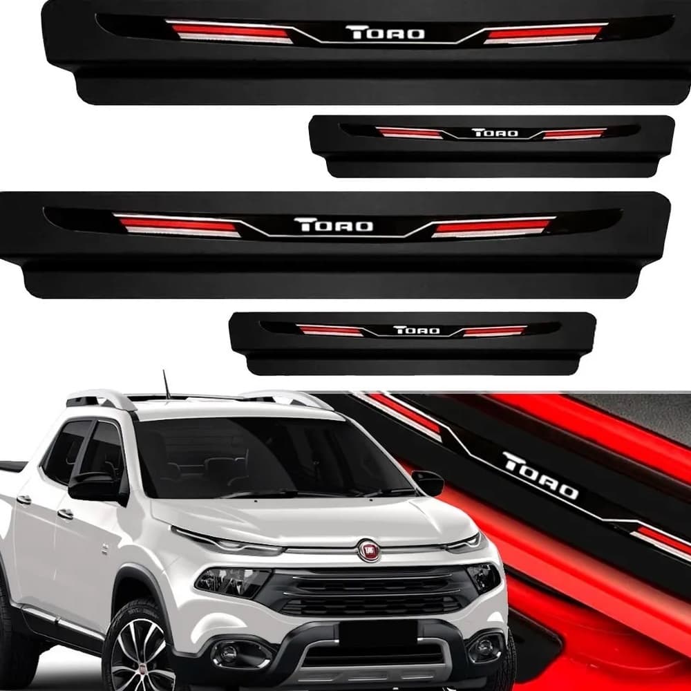 Soleira Protetor Porta Sport Compatível Toro 2016 Á 19 20 21 2022 Lançamento