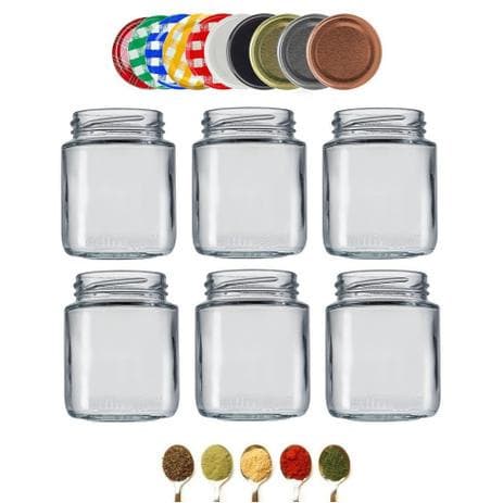 24 und Pote De Vidro 240ml Belem P/ Geleias, Mel, Pimenta, Temperos e Doces em Geral
