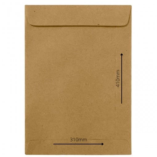 ENVELOPE PARDO/NATURAL/KRAFT  310MM X 410MM  PCT/10 UNIDADES