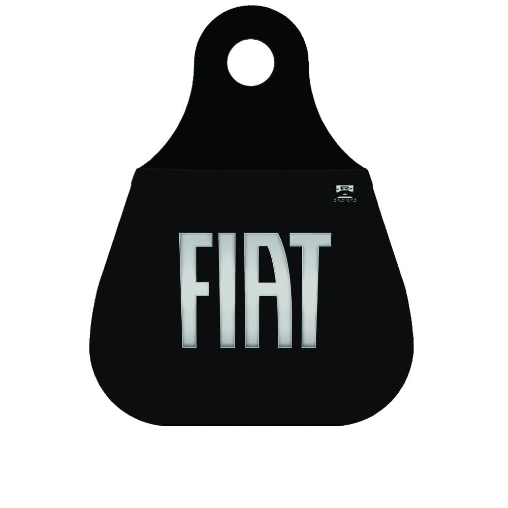Lixinho lixeira lixo para cambio de carro Logo Prata Fiat