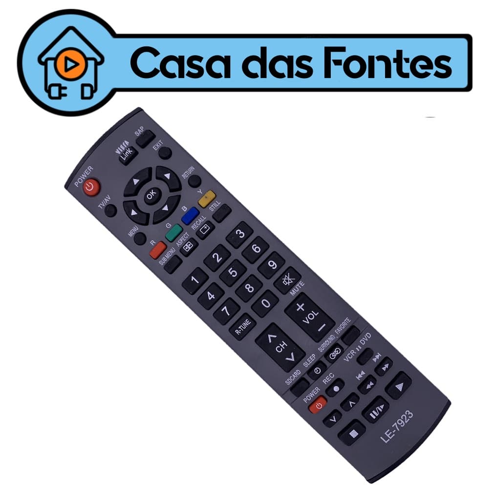 Controle Remoto Tv Panasonic Lcd Plasma 7923