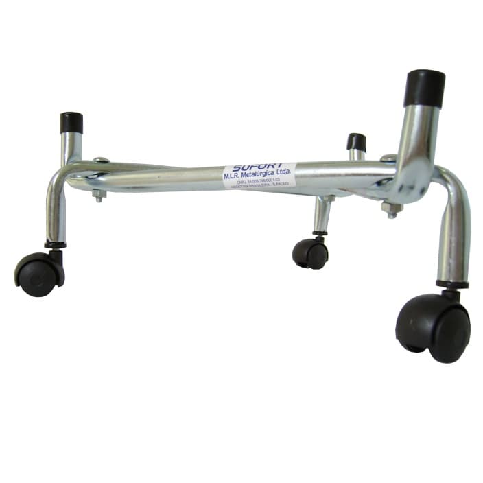 Suporte para Botijão de Gás ou Vaso com Rodinha em aço de carbono zincado Sufort