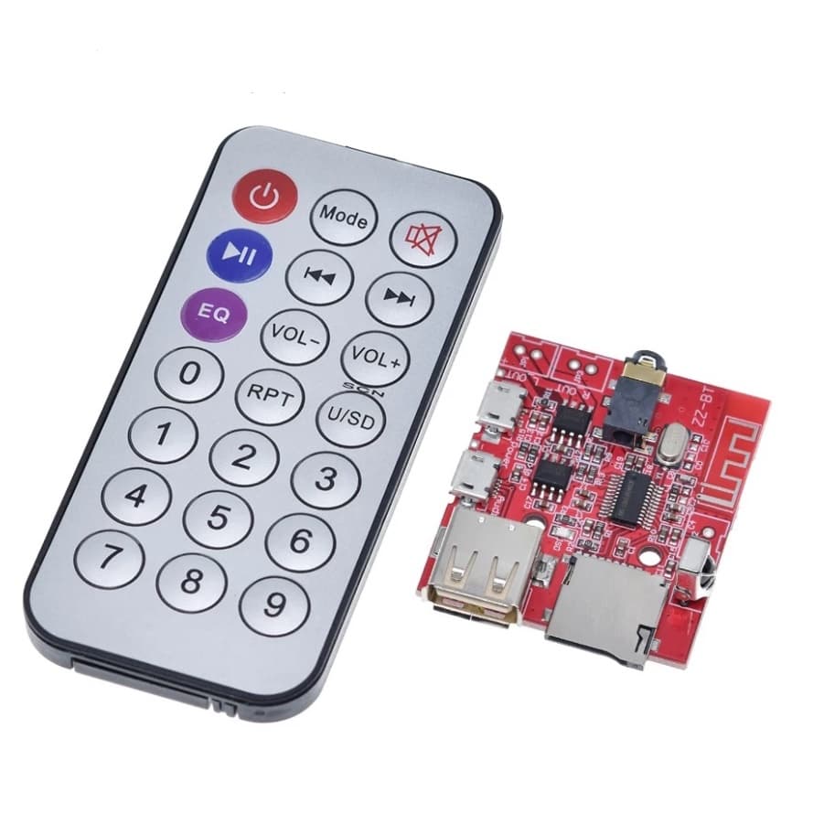 Placa Receptor De Áudio Bluetooth Bluetooth 4.1 Lossless Decodificador Bordo Mp3 Estéreo Sem Fio Com Controle Remoto