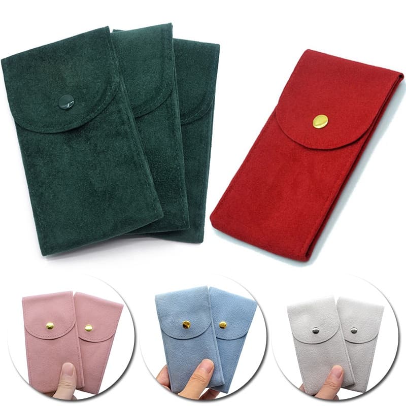 1Pc Relógio Flannelette Portátil Relógios De Bolsas De Armazenamento Coleção De Proteção Contra O Pó