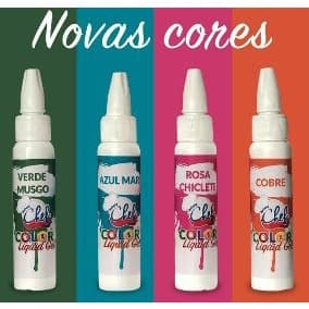 Corante Color Liquid Gel 25g Iceberg Chef