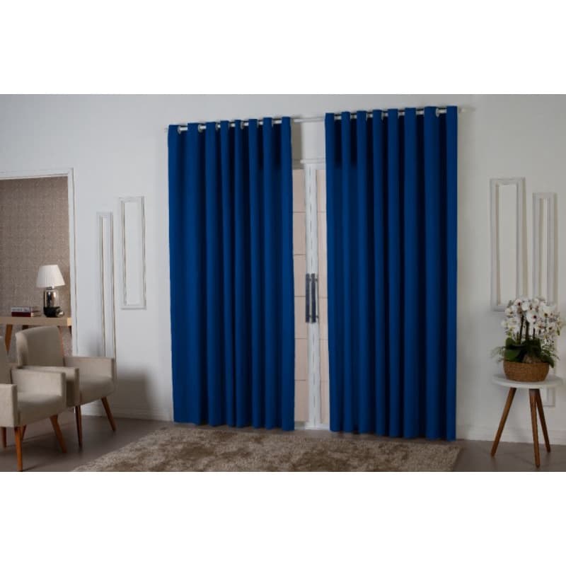 Cortina 3,00 X 2,20 Metros Cortina Roma Para Sala E Quarto Várias Cores envio imediato