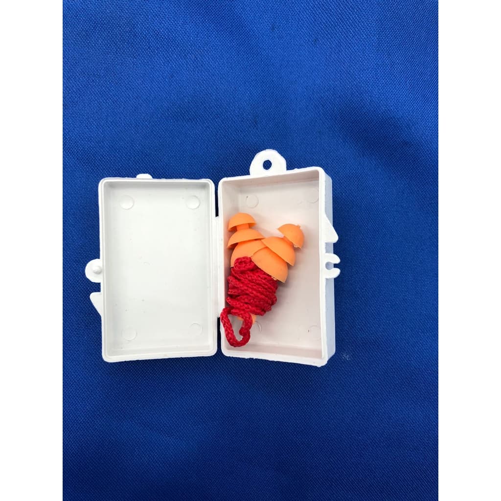 Protetor auricular em silicone cor laranja