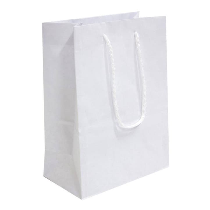 100 Sacolas Branca De Papel 25x17x6 Lembrança Surpresa 90gr