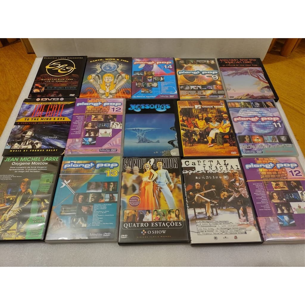 KIT DVDs 14 (dvds titulos variados) Dvd Mídia Física Original