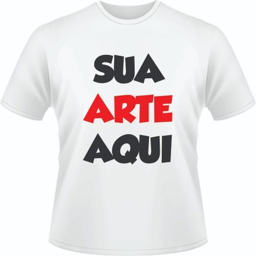 Camiseta Personalizada do jeito que quiser Com sua arte estampa imagem promoção