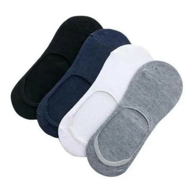 6 Pares Meia  INVISÍVEL  N 36 a 43  Algodão COM SILICONE Masculino Feminina cod 02 promo ap aur