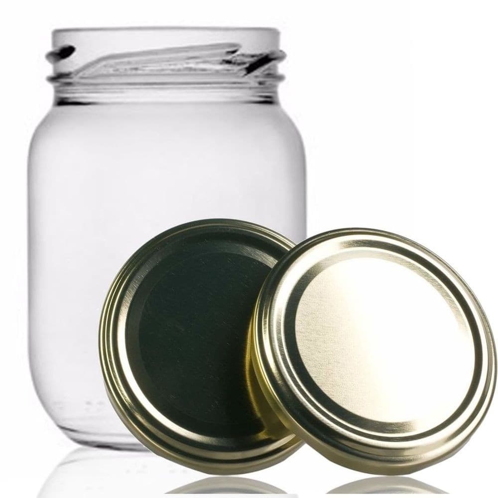 Pote de Vidro Para  Geleia Conserva 267ml Com Tampa Caixa com 24 Unidades