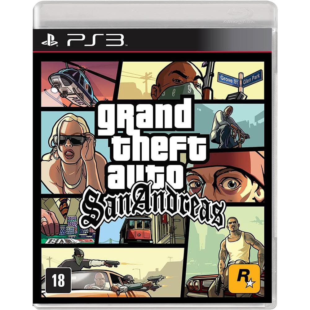 gta san andreas  PS3 MIDIA FISICA CD PARA QUEM TEM O HEN INSTALADO