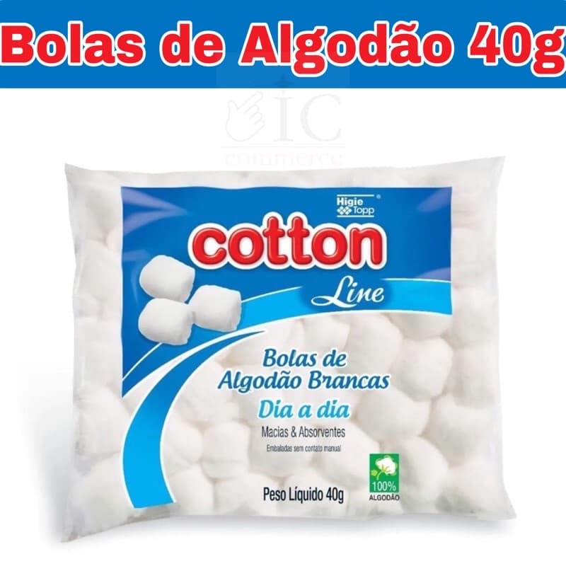 Bolas de Algodão Cotton - BRANCAS Varejo e Atacado