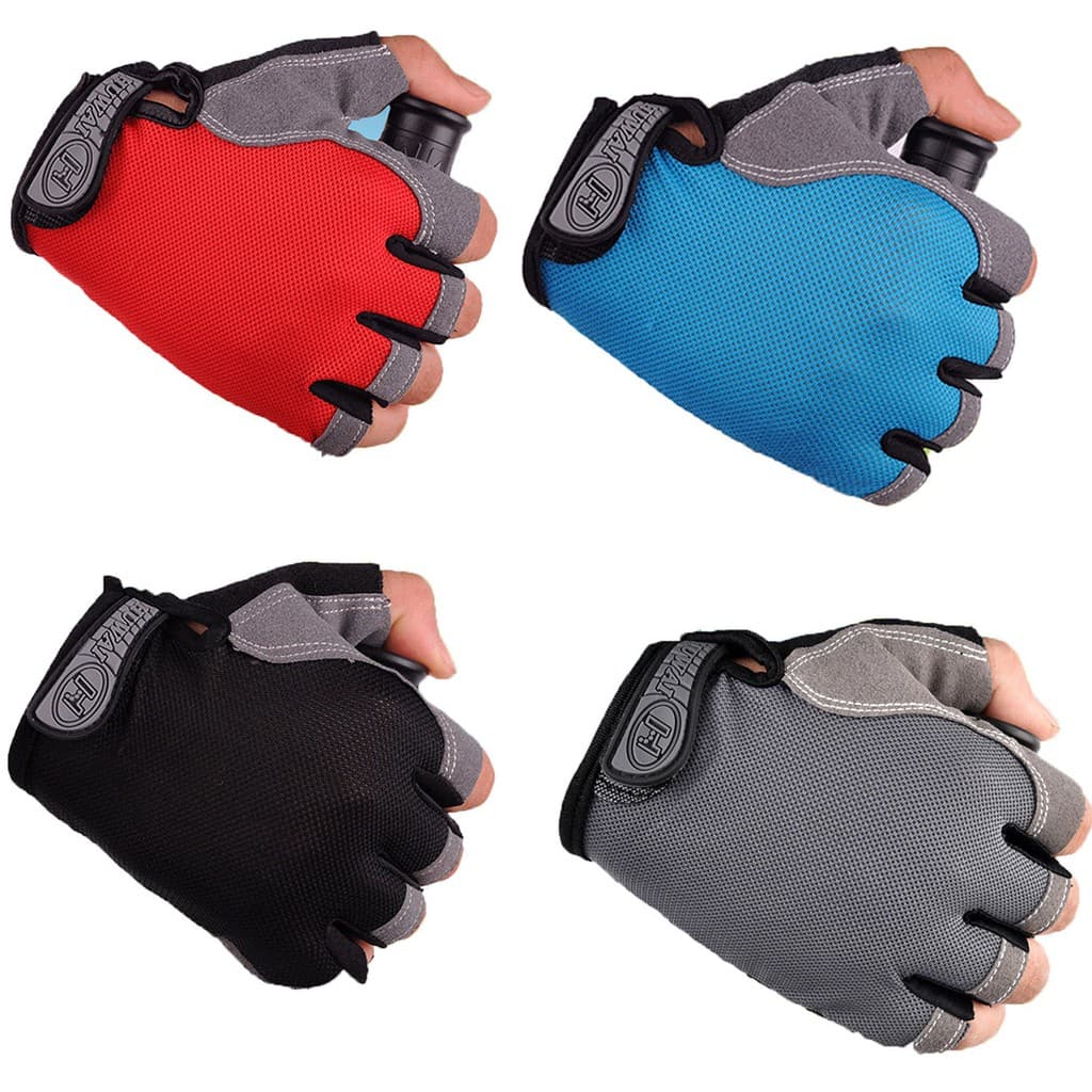 Luvas De Bicicleta De Malha Respirável Anti-Derrapantes Para Motocicleta