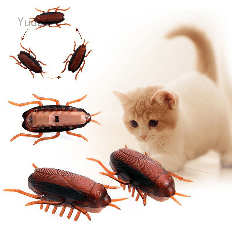 Barata Eletronica Brinquedo Para Gato Diversao Eletrônico Briquedo Pet Cat Dog Gatinho Interativo