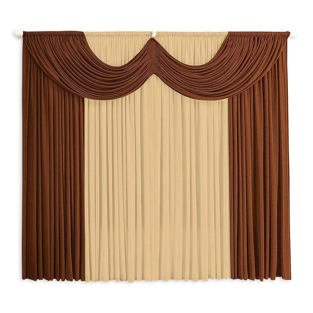 Cortina Grande 4 Metros para Sala ou Quarto 4m x 2,8m de Altura Ideal para Varão Simples de 4 Metros