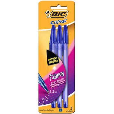 Caneta esferográfica BIC 1.2mm AZUL Cristal Soft