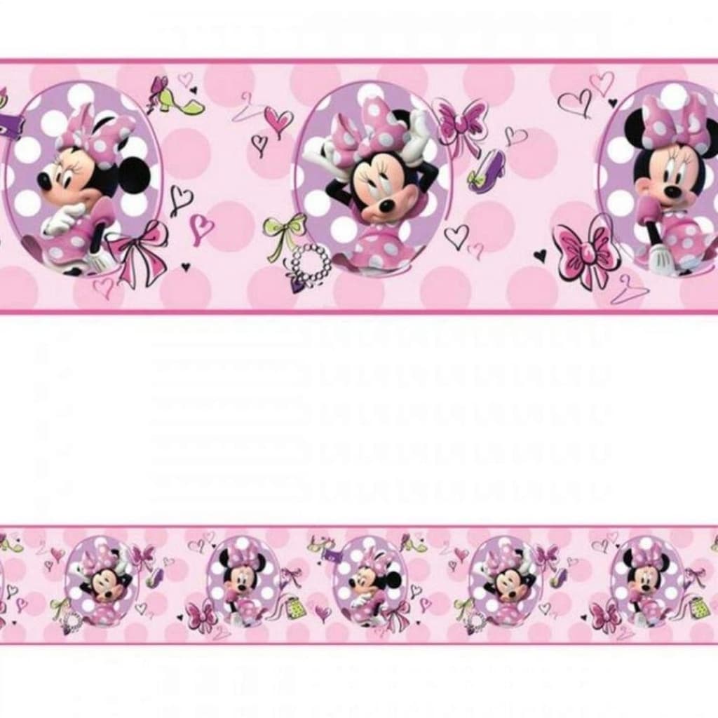 Faixa Decorativa Adesiva Infantil Menina Minnie Quarto