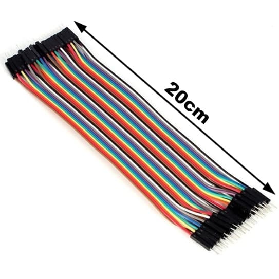 Cabo Wire Jumper 20cm 40 Fios Macho-macho Protoboard Arduino