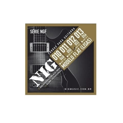 NGF812 Encordoamento Flat Wound Nig Para Guitarra 012/52