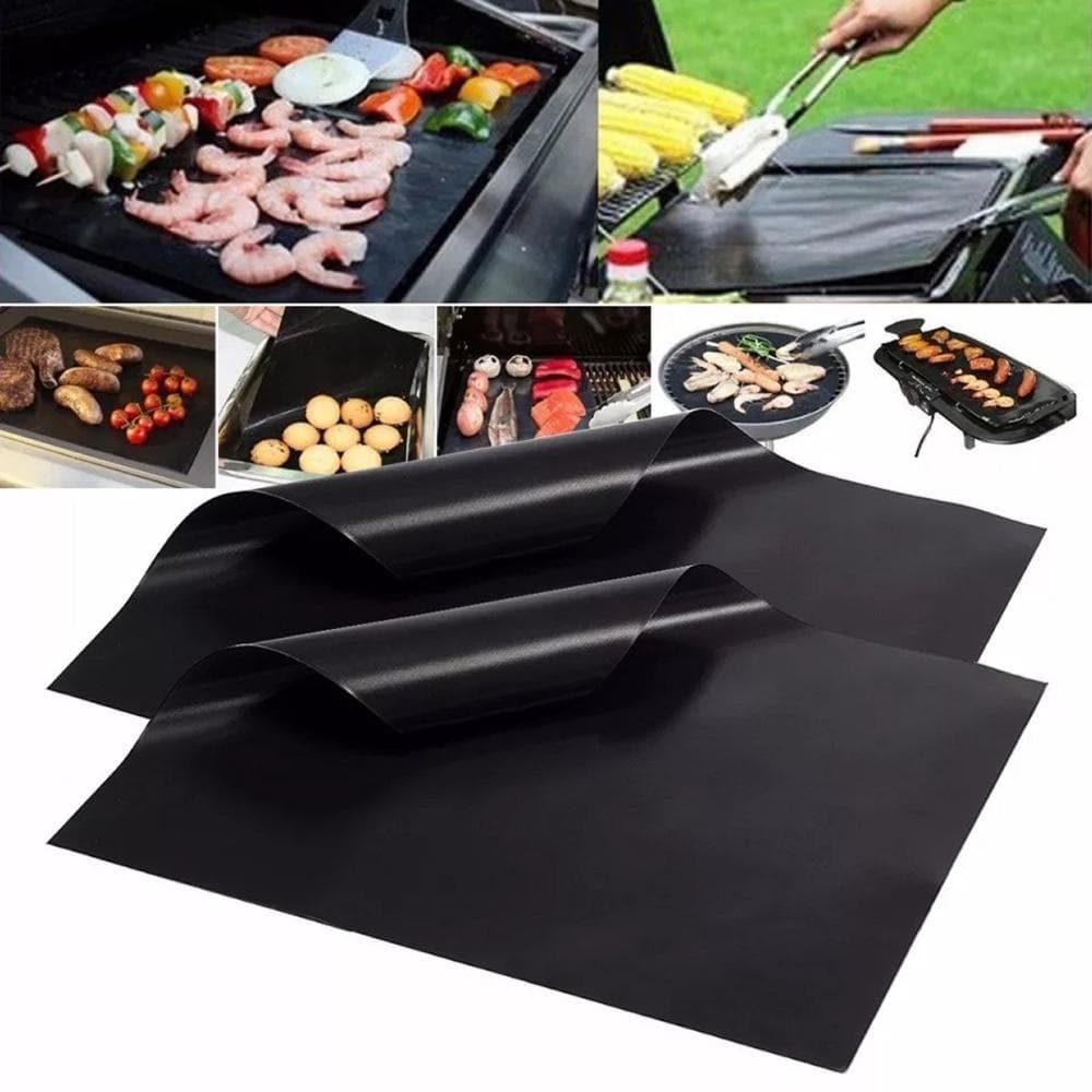 Grill Chapa Tapete Antiaderente Teflon Grelha Para Churrasco