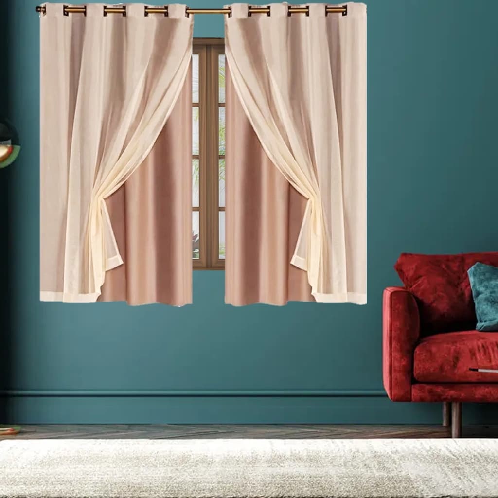 Cortina para quarto blackout para sala pvc com tecido voil liso 2,00 x 1,40 curtina blecaute varias cores