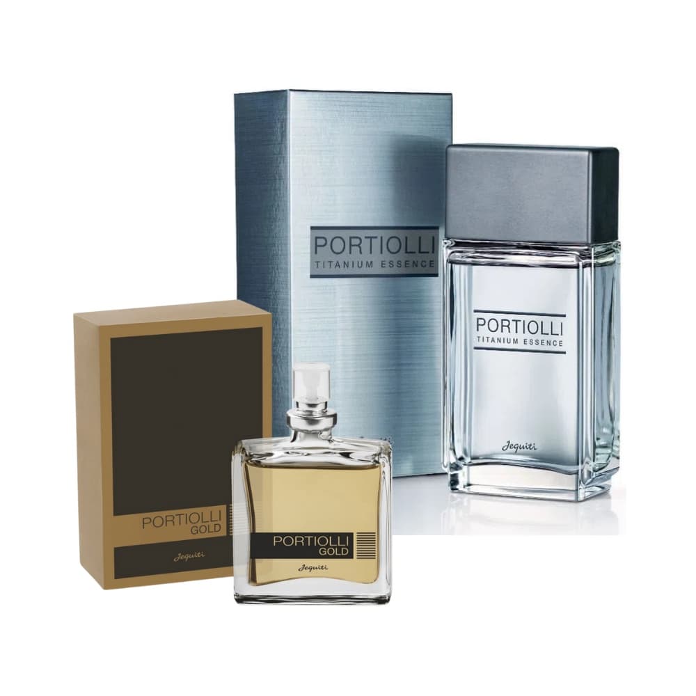 Colônia Portiolli Titanium 100ml + Portiolli Gold 25ml - Jequiti