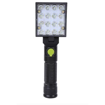 Lanterna Com Ima com 16 LEDs luz de trabalho sinalizador luminaria magnética Lanterna de Camping Barraca pesca Recarregavel